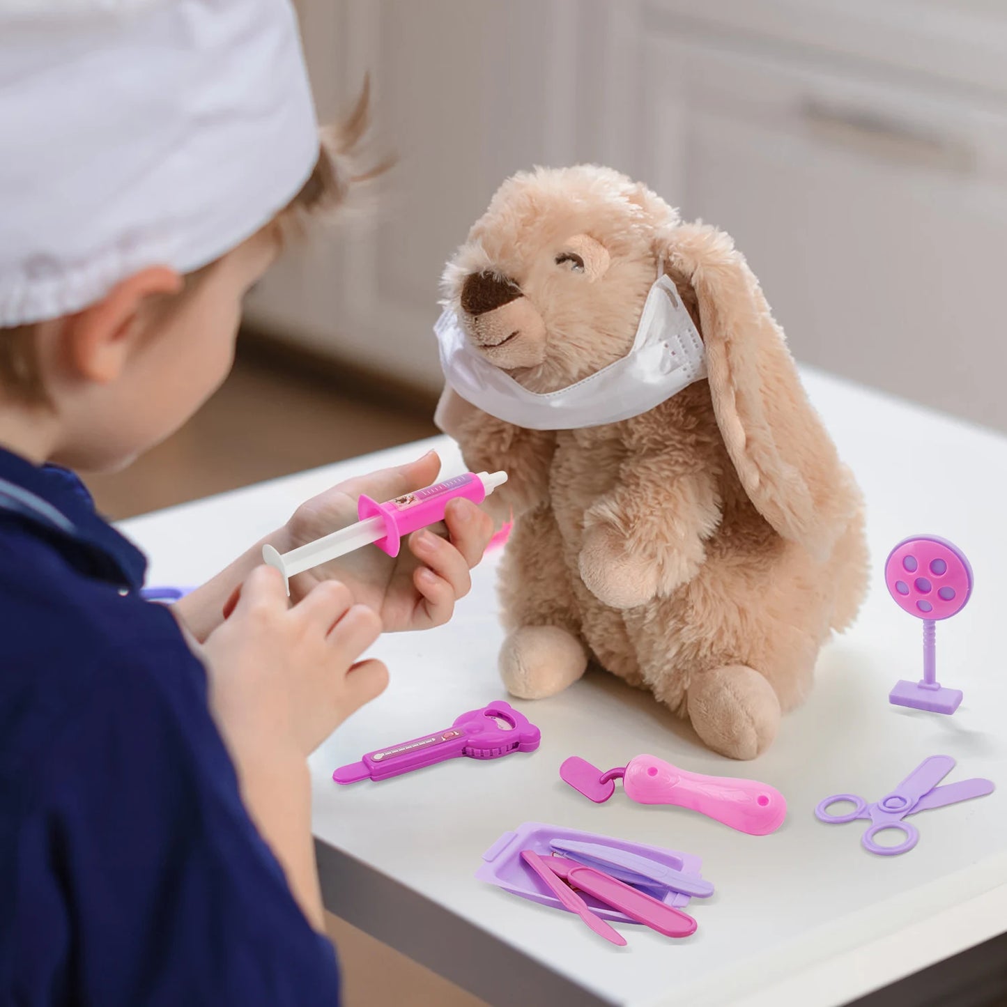 Children's simulation medical tool set box,