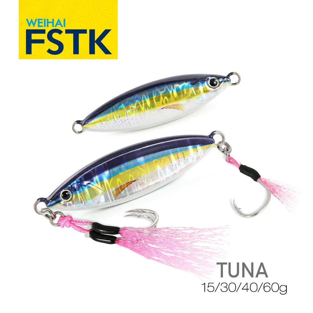 Glow Fishing Lure Casting Tuna15g30g40g60g Slow Pitch Jig Sea Bass