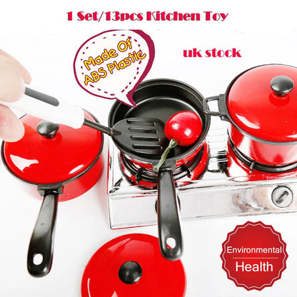 13pcs/Set Kids Simulation Cook Ware