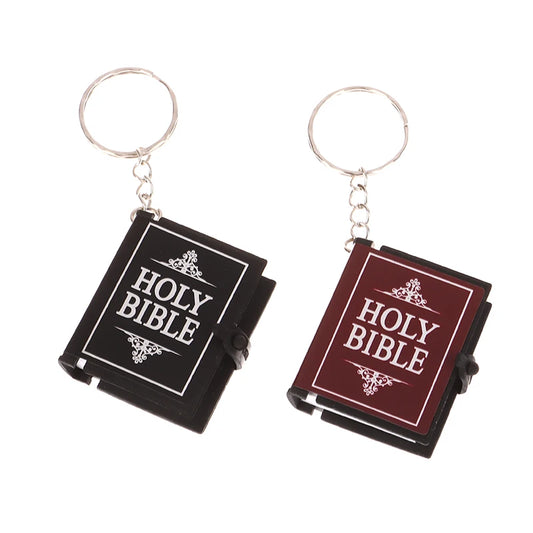 Mini Bible Keychain Book Pendant