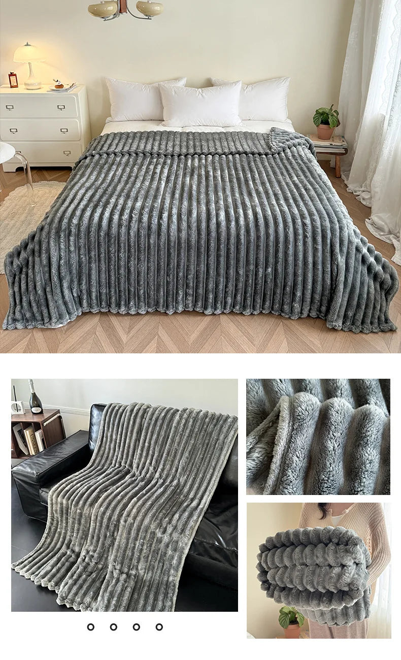 Flannel thick blanlet