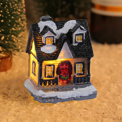 Mini LED Christmas Village Houses