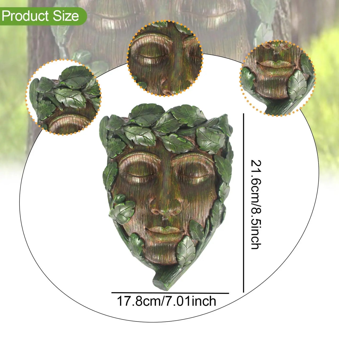 Tree Face Sculpture Planter