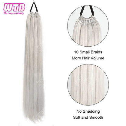 Synthetic braided wig