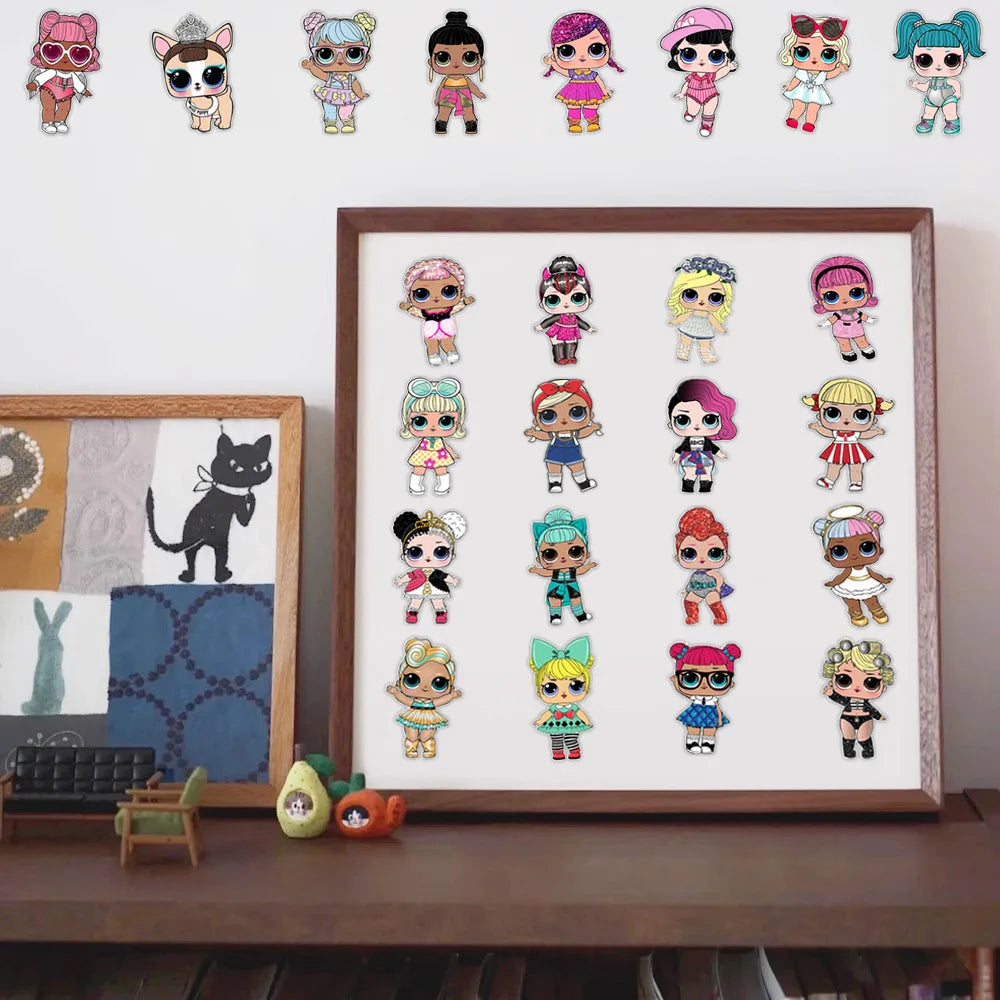 50pcs Cute Doll stickers