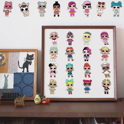 50pcs Cute Doll stickers