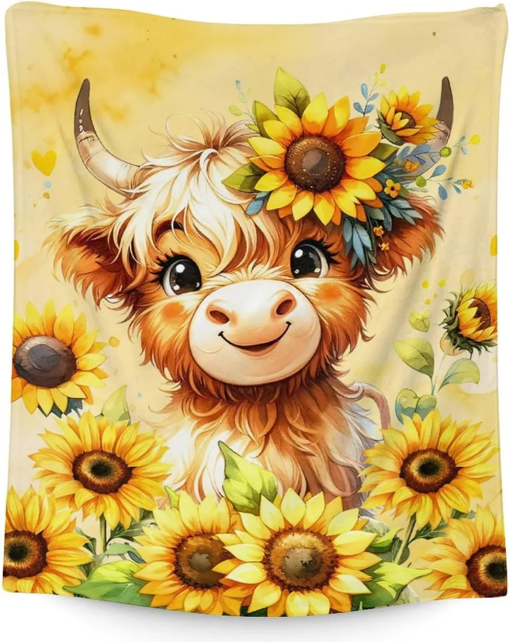 Highland cow blanket