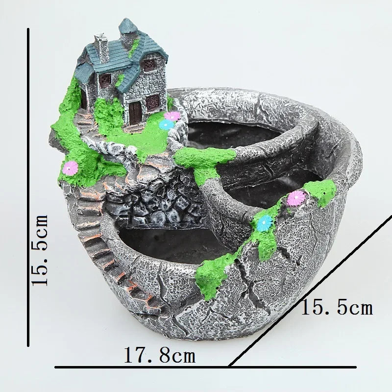 Succulent Plants Planter Flowerpot Resin Flower Pot