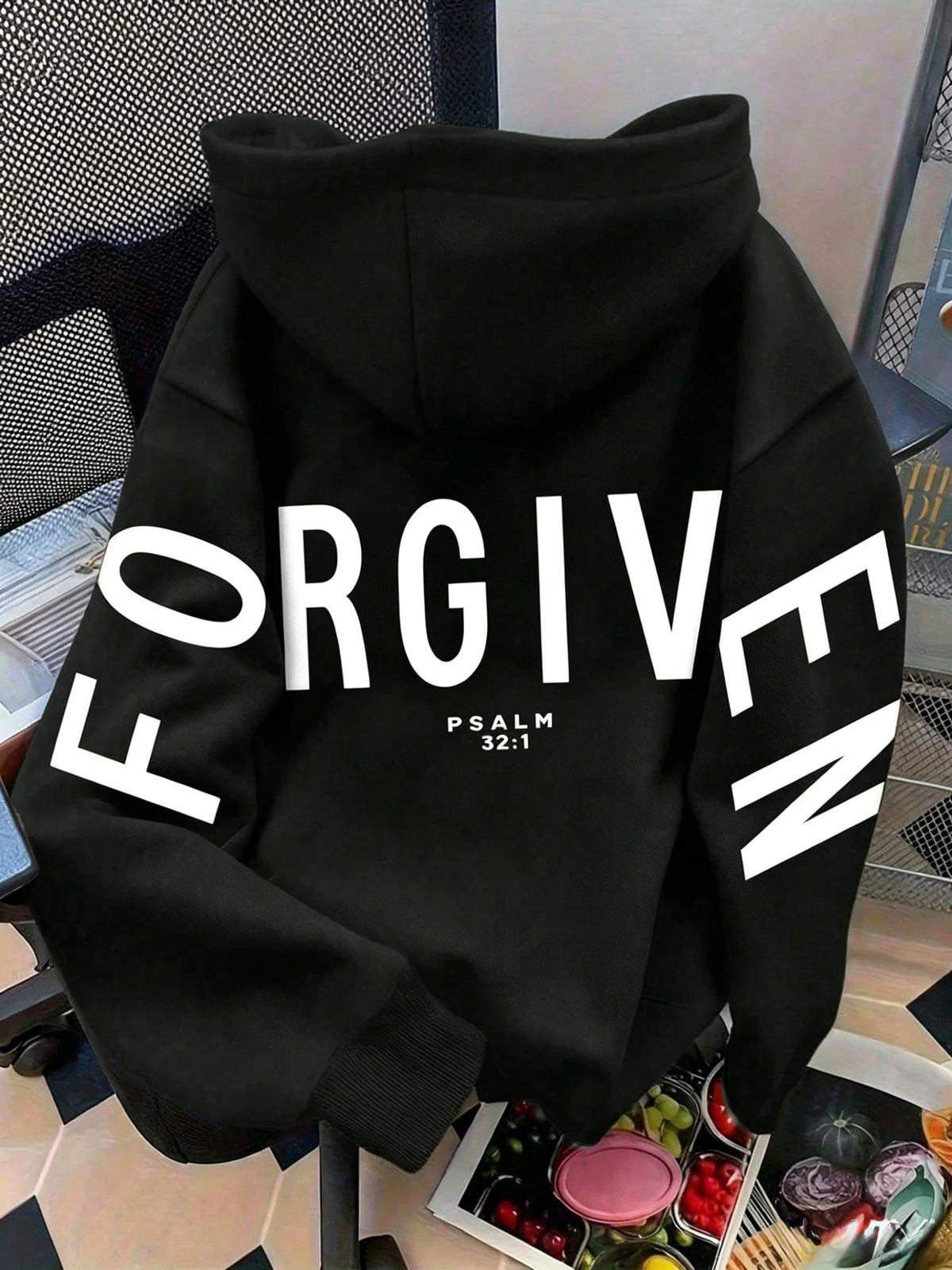 Women Oversized FORGIVEN Letter Print
