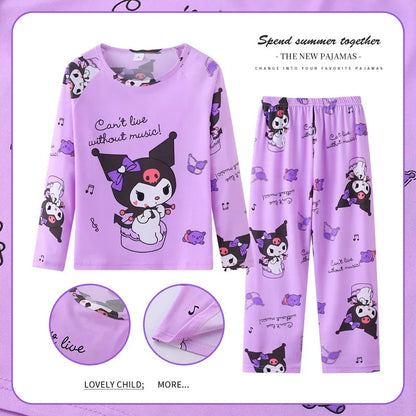 Girls Pajamas Sets Sleepwear Hello Kitty