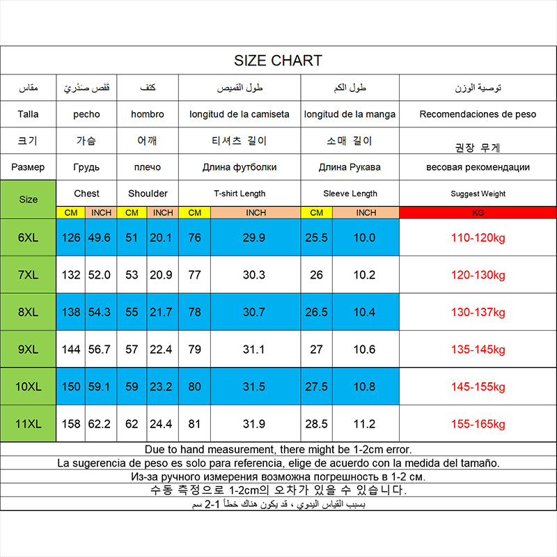 T-shirt Big Size 9XL for Men Quick Drying T-shirt for Men