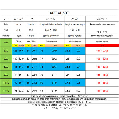 T-shirt Big Size 9XL for Men Quick Drying T-shirt for Men