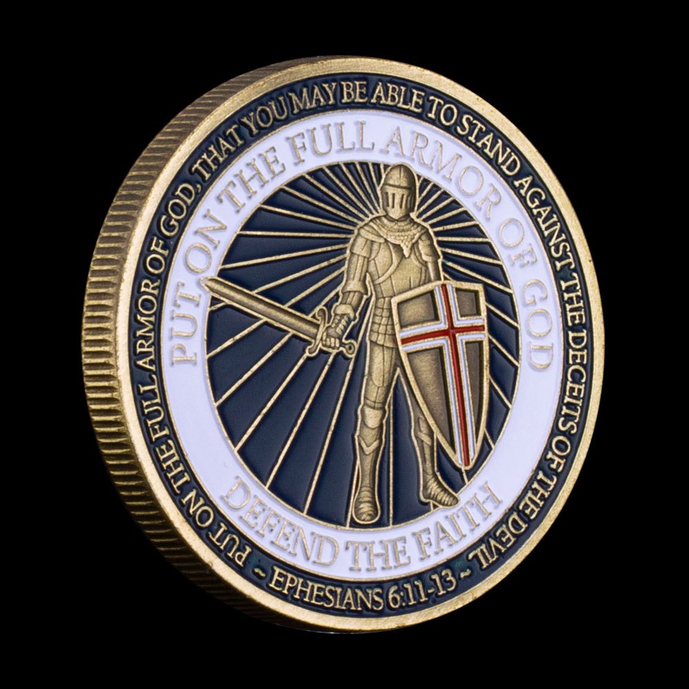 Put on The Full Armor of God Challenge Coin