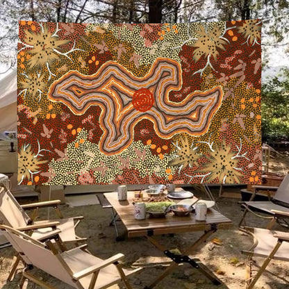 Australian Aboriginal Hanging Flag Polyester Printed Banner