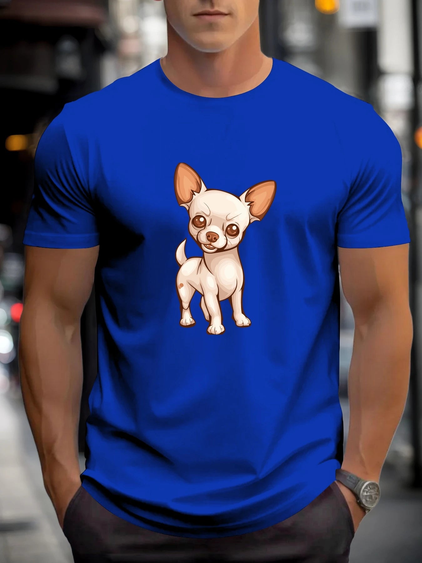 T Shirt For Mens Chihuahua 100%