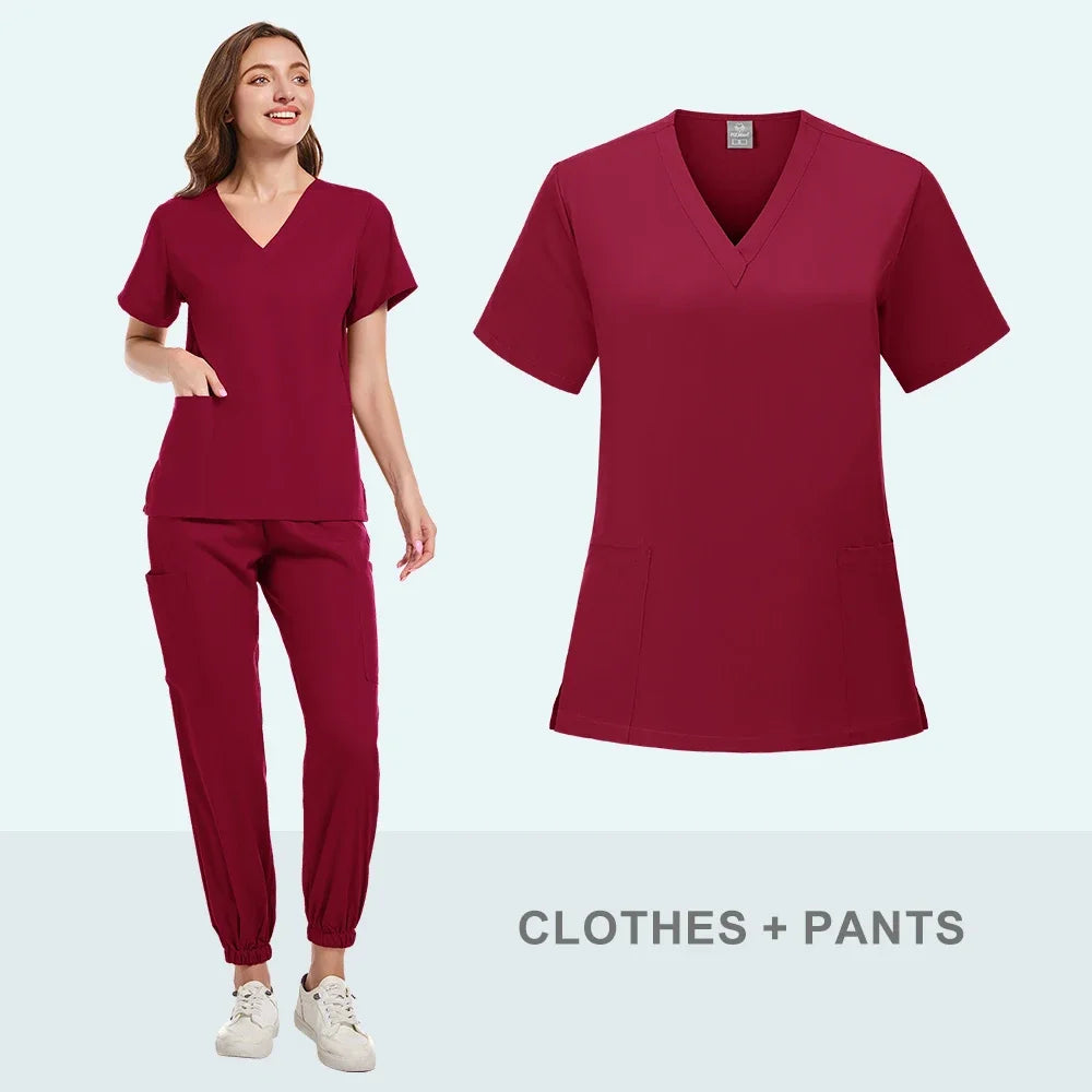 Medical Scrub Suits Uniform Women