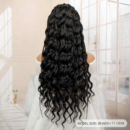Synthetic Black Hair Wig with Braids