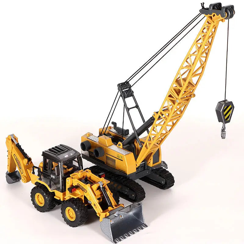 Alloy Tractor Kids Excavator Bulldozer Miniature crane