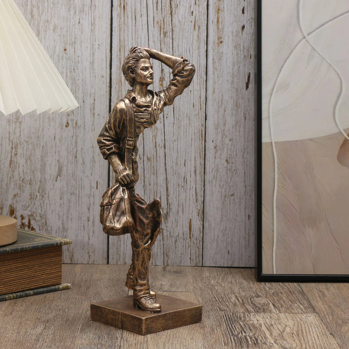 Traveler Sculpture - Abstract Resin Decor