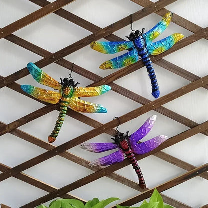 Metal Dragonfly Wall Decoration