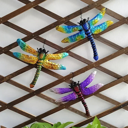Metal Dragonfly Wall Decoration