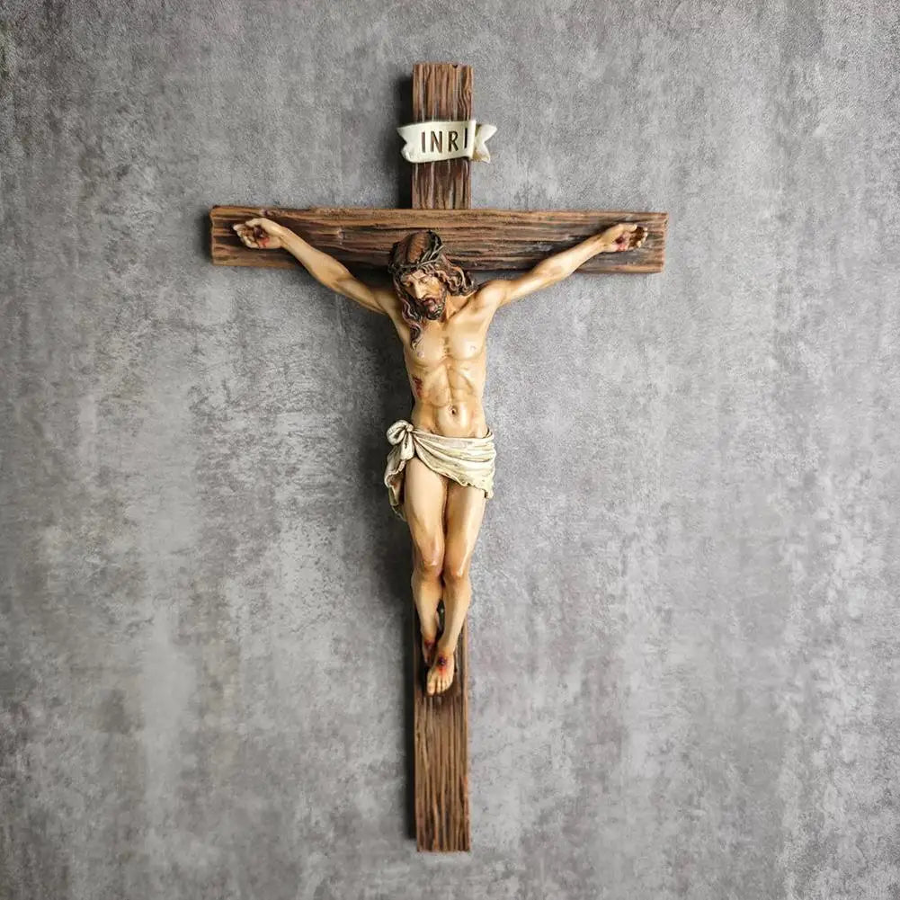 Christian Religious Cross Crucifix Resin