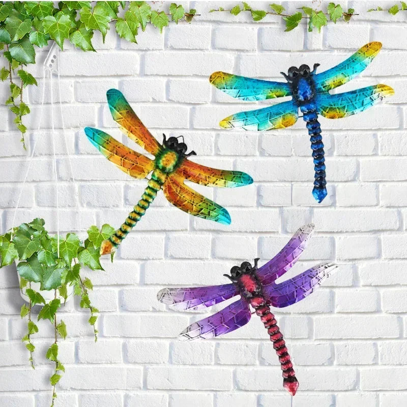 Metal Dragonfly Wall Decoration