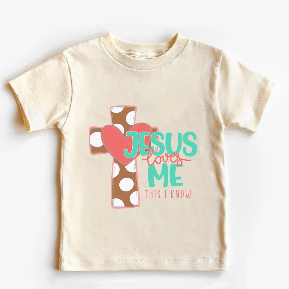 Jesus loves me Christian Kids T