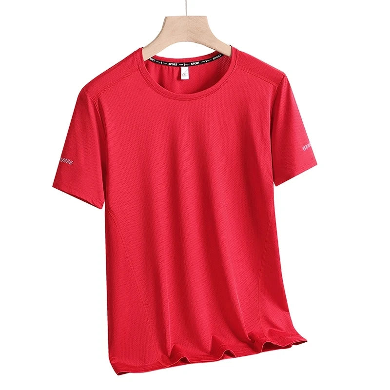9xl Large Plus Size Quick Dry Short Sleeve T Shirt