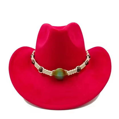 Suede cowboy hat