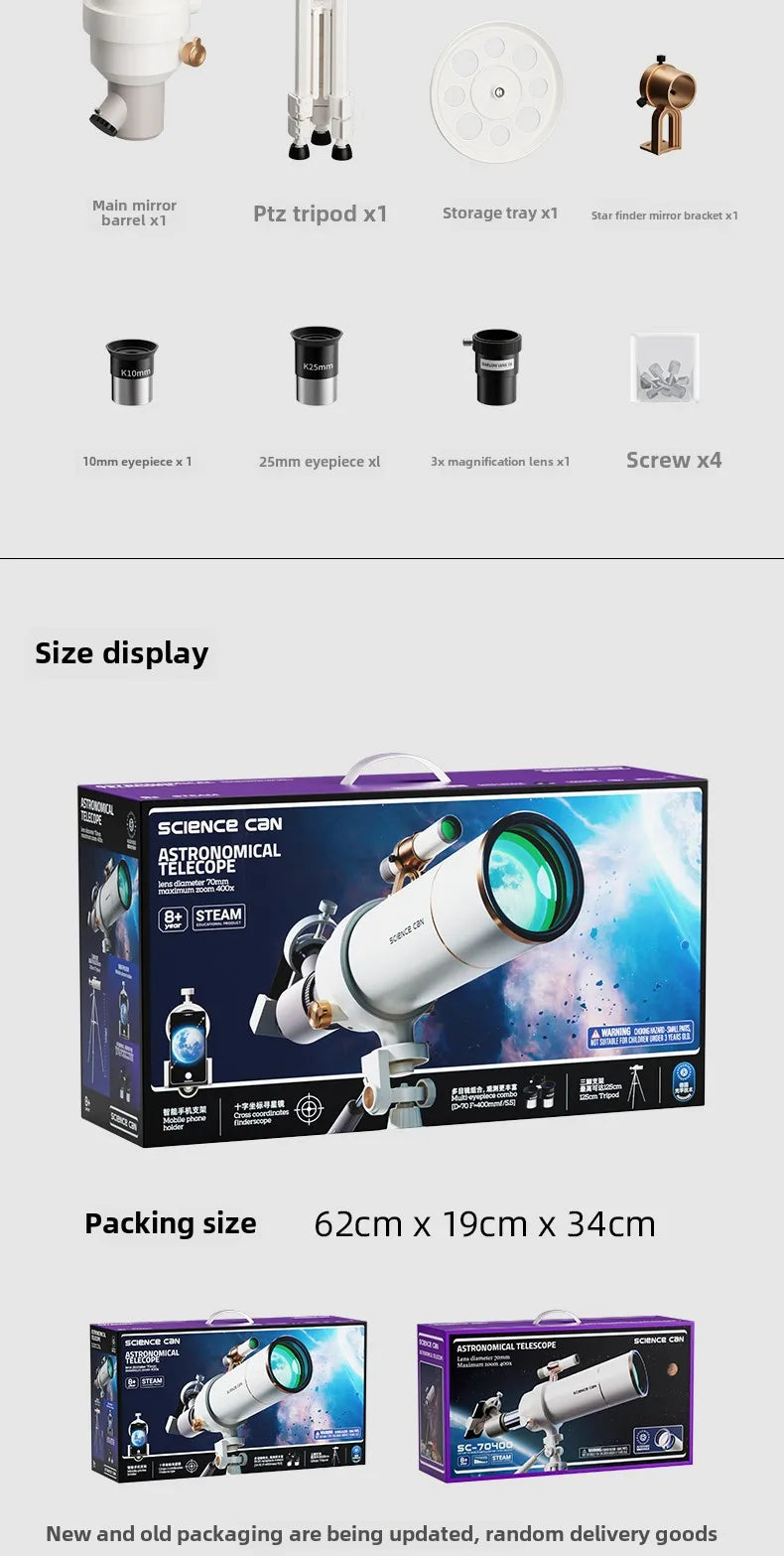 Entry Level Astronomical Telescope for Children
