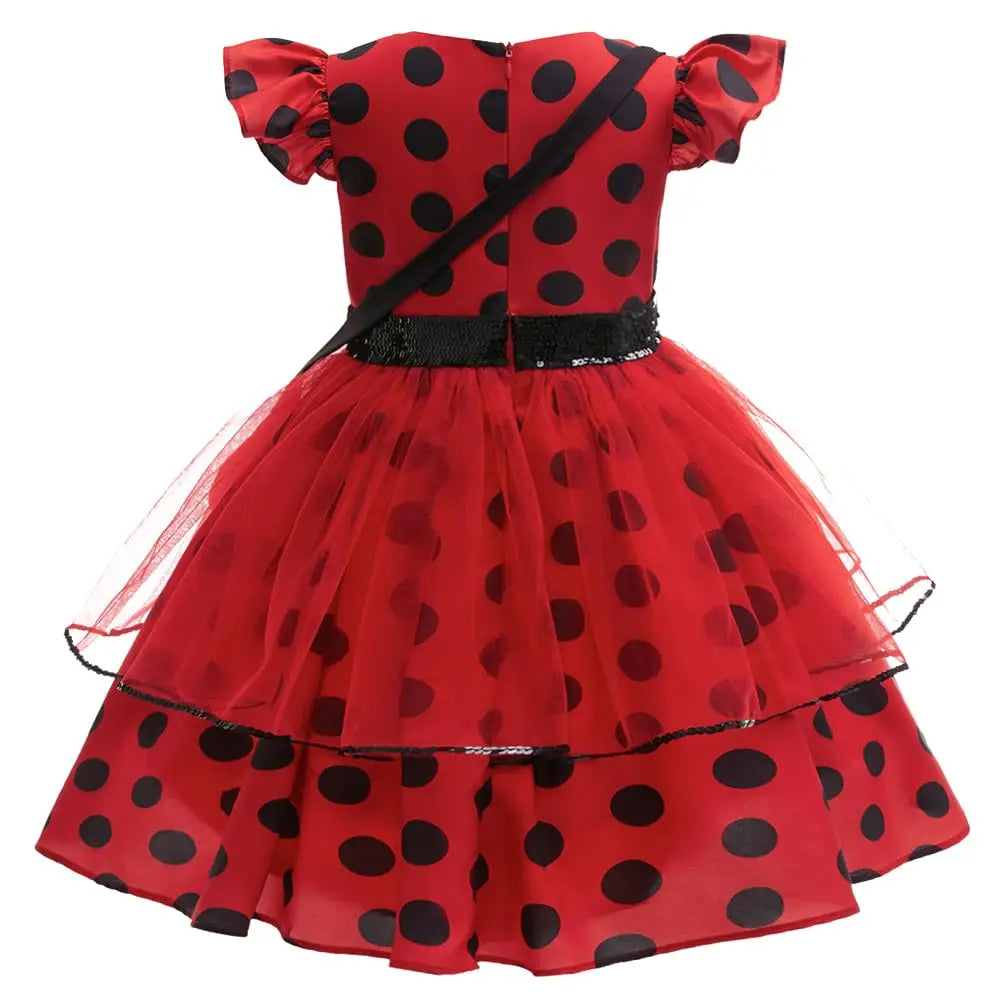 Red Ladybird Girls Costume