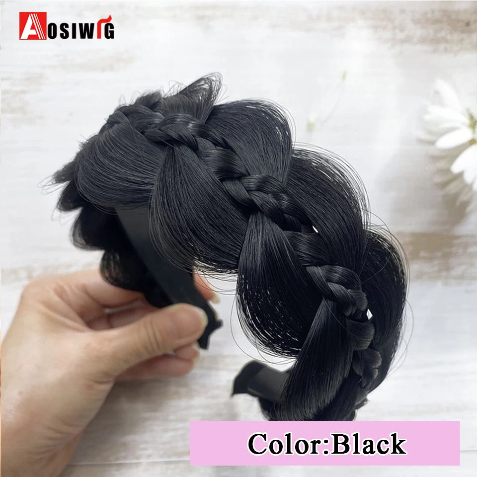 Synthetic Fishbone Braided Headband