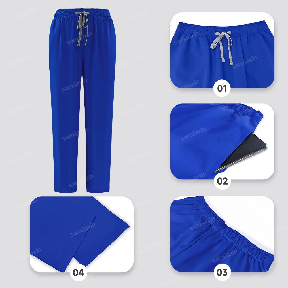 Medical Uniforms Woman Men Dentist  Scrubs Set