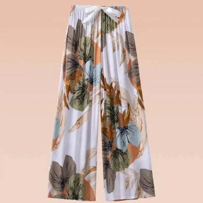 Flower Pajama Pants Summer Women's Loose