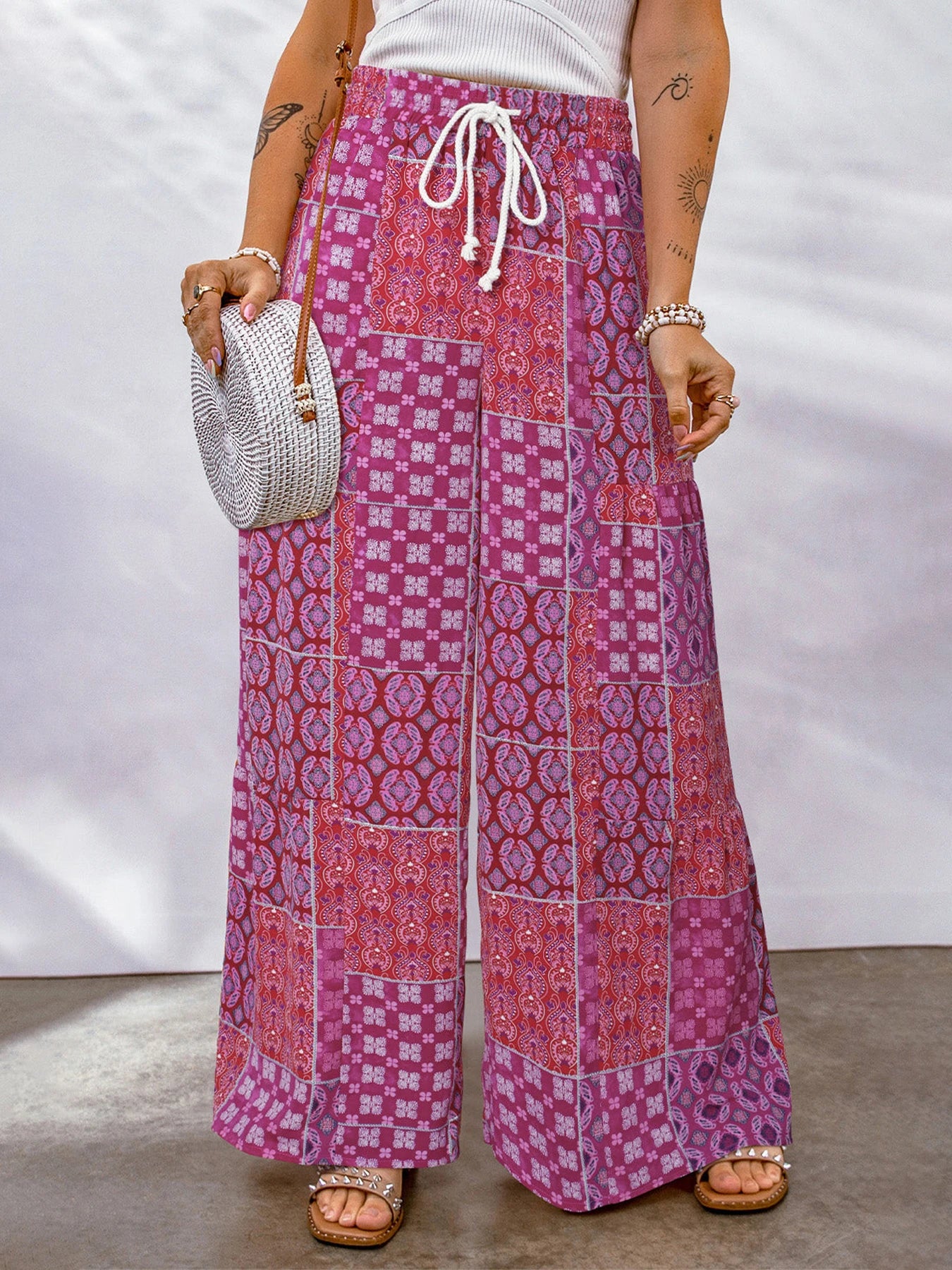 Women's Floral Print Pants -