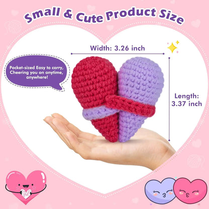 Cute Crochet Emotional Support Heart Hug