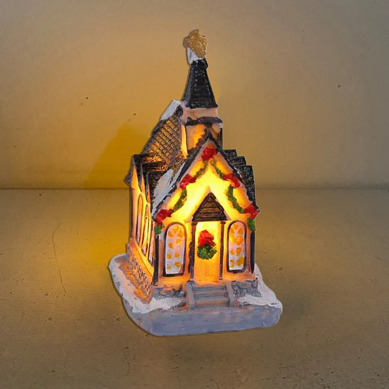 Mini LED Christmas Village Houses