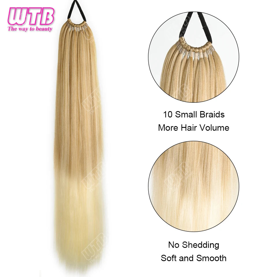 Synthetic braided wig