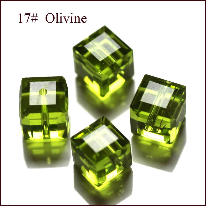 cube beads crystal