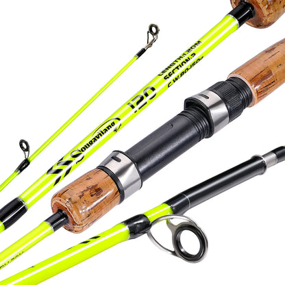 Sougayilang Lure Fishing Rod 1.2m 1.65m 2 Sections Spinning Fishing Rod 8kg Max