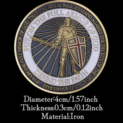 Put on The Full Armor of God Challenge Coin