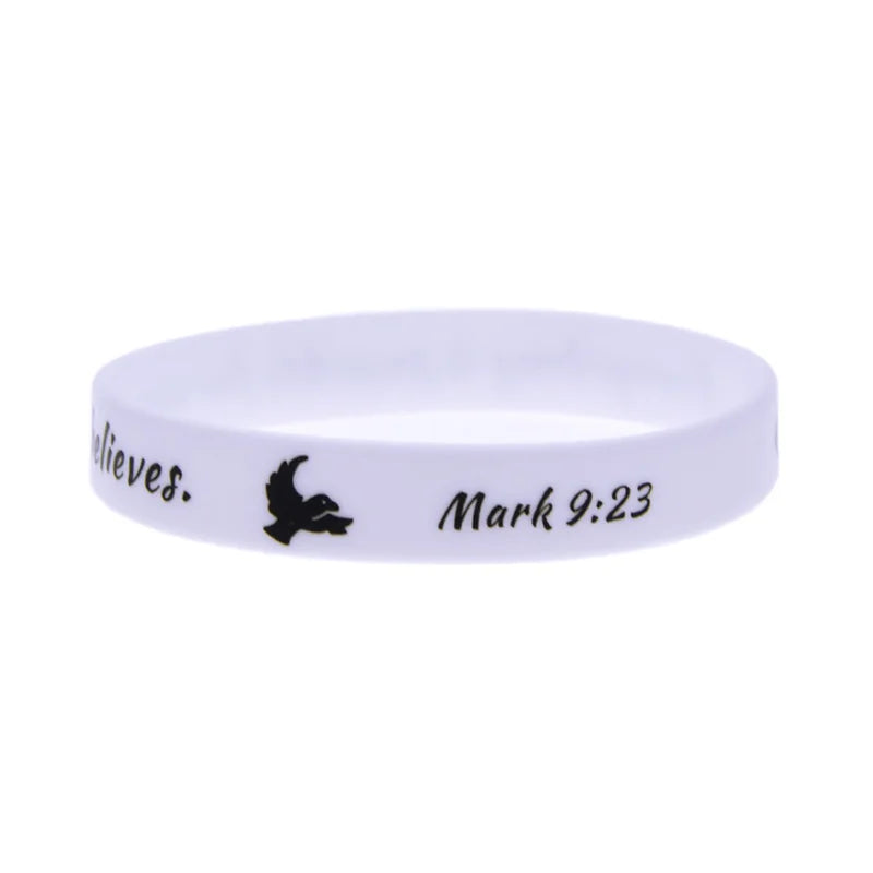 50 Pcs Jesus Silicone Bracelet
