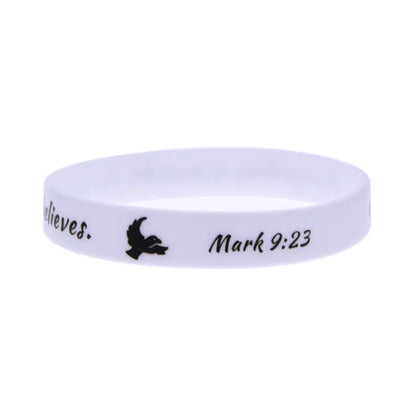 50 Pcs Jesus Silicone Bracelet