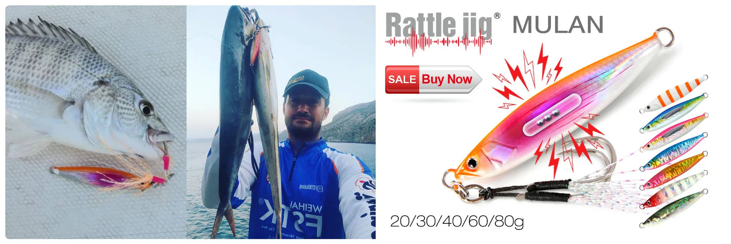 Glow Fishing Lure Casting Tuna15g30g40g60g Slow Pitch Jig Sea Bass