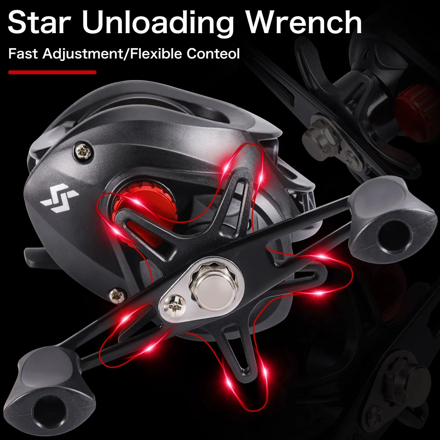 Sougayilang 1.8-2.4m Casting Fishing Combo Telescopic Fishing Rod