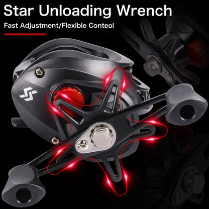 Sougayilang 1.8-2.4m Casting Fishing Combo Telescopic Fishing Rod