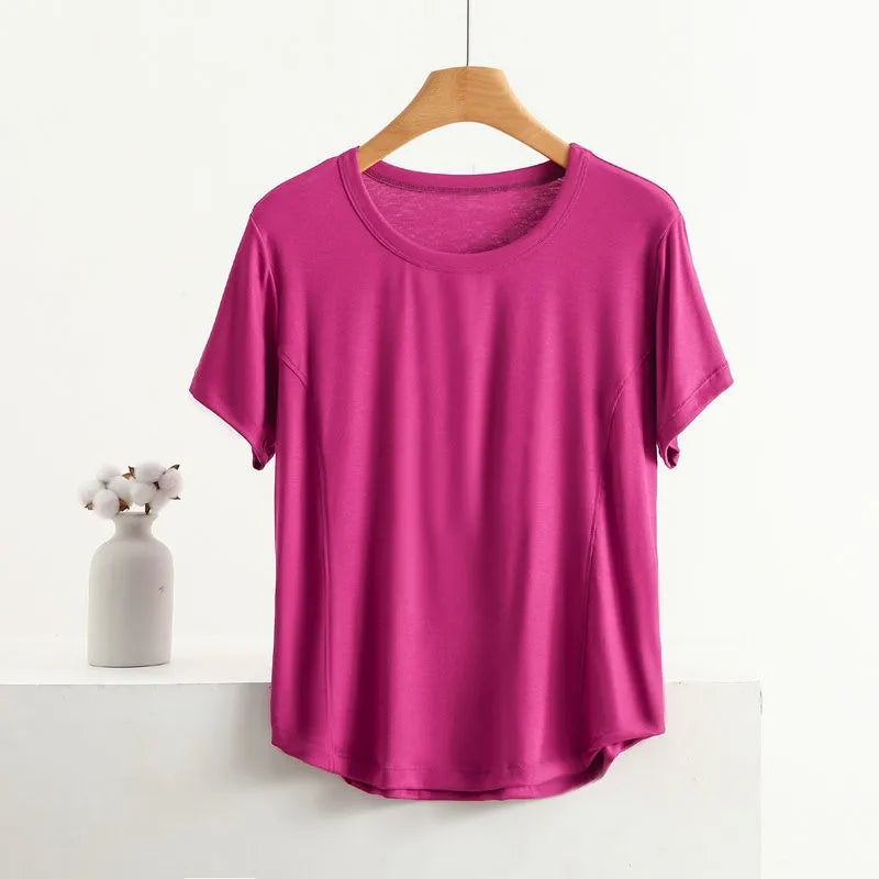 XL to 8XL plus size O-Neck Tshirts Women's basic