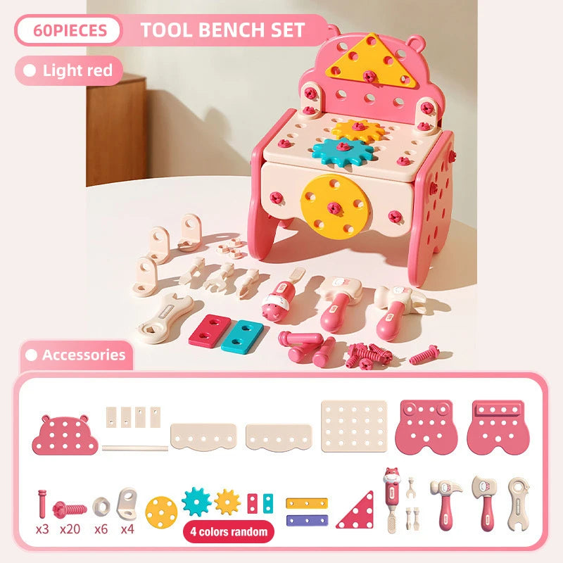 Children's Tool Set with Electric Toy Drill