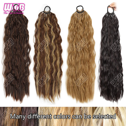 Synthetic braided wig